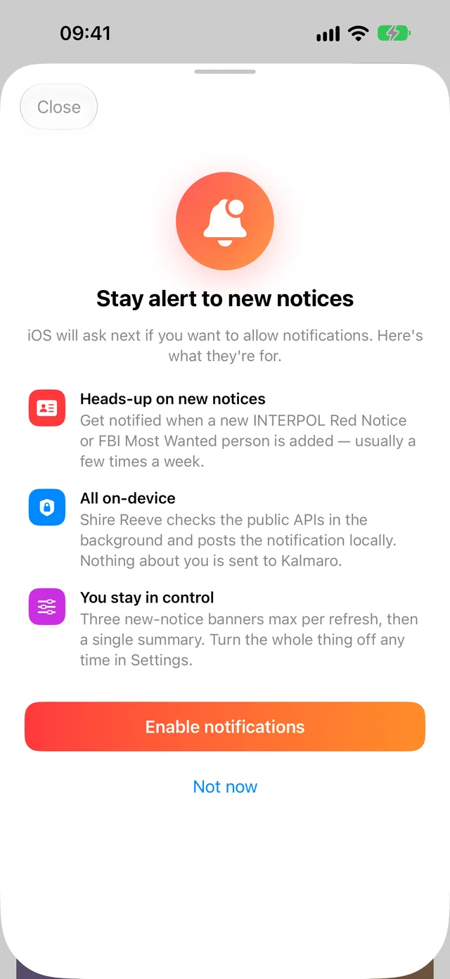 The notifications explainer: heads-up on new notices, checks made on the device, and a limit on how many banners can arrive.